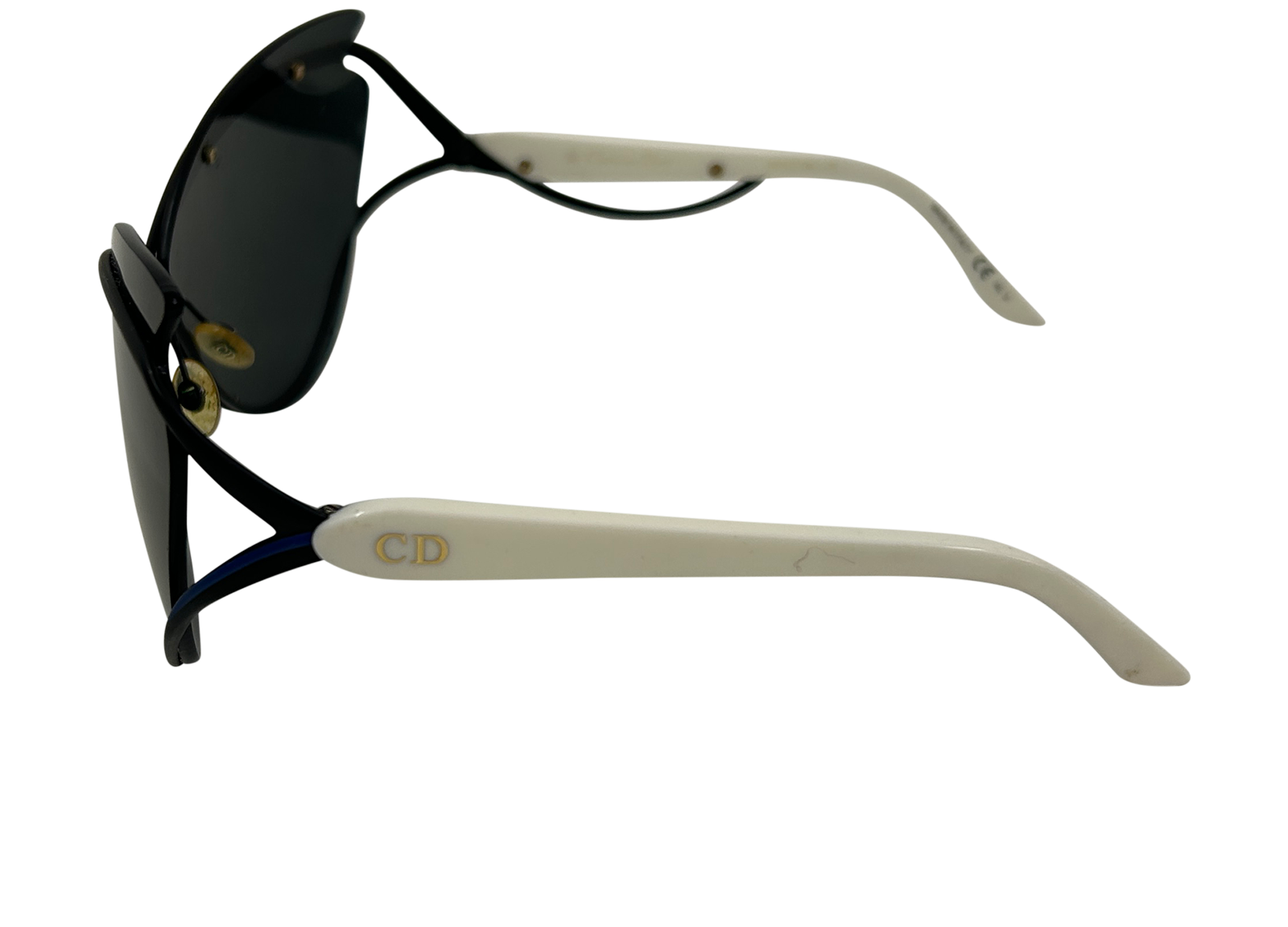 Cristian Dior Gafas  Mariposa, 40&euro;, Accesorios, Blanco/Negro, Tafetán - Acetato, Vista inferior